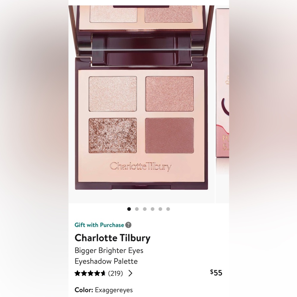 Charlotte Tilbury
Bigger Brighter Eyes
Eyeshadow Palette